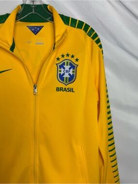 Nike Yellow & Green Brasil CBF Track Jacket